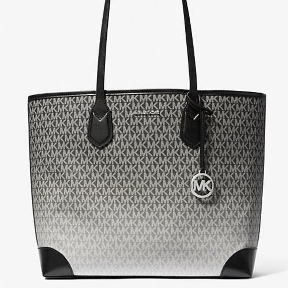 Michael Kors Eva Large Ombré Signature Logo Shoulder Tote Bag
Black 
NWT - Picture 14 of 16